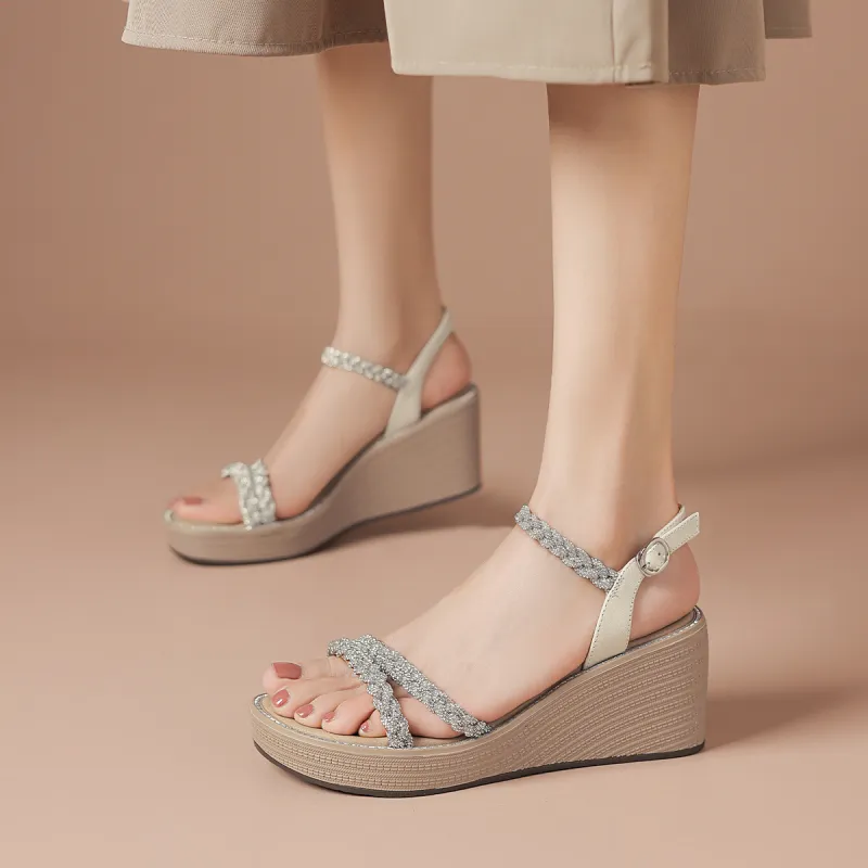 BOERDIQI Strap Sandals 7CM Women's-3