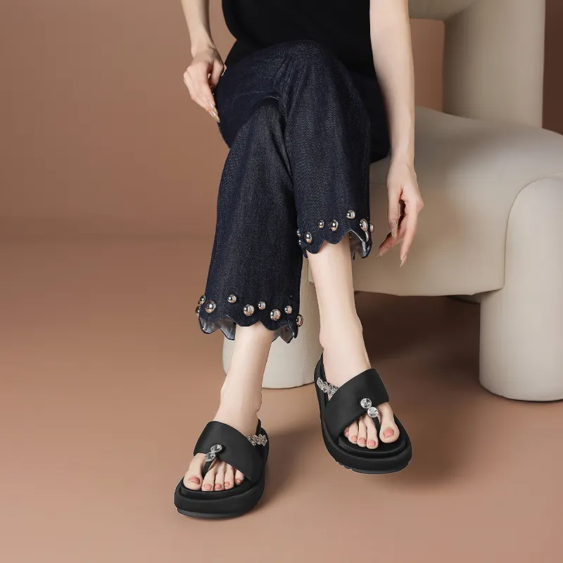 BOERDIQI Abrasion Resistant Flip Flops Women's-2