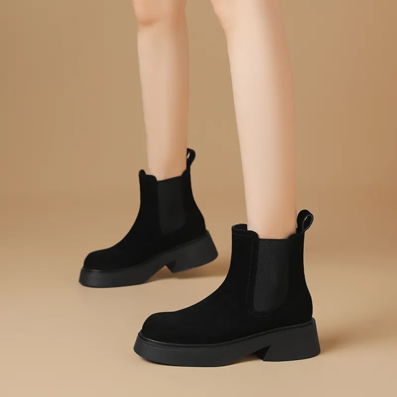 BOERDIQI Cigarette-Box Boots Ankle Boots 4.5cm Women's-5