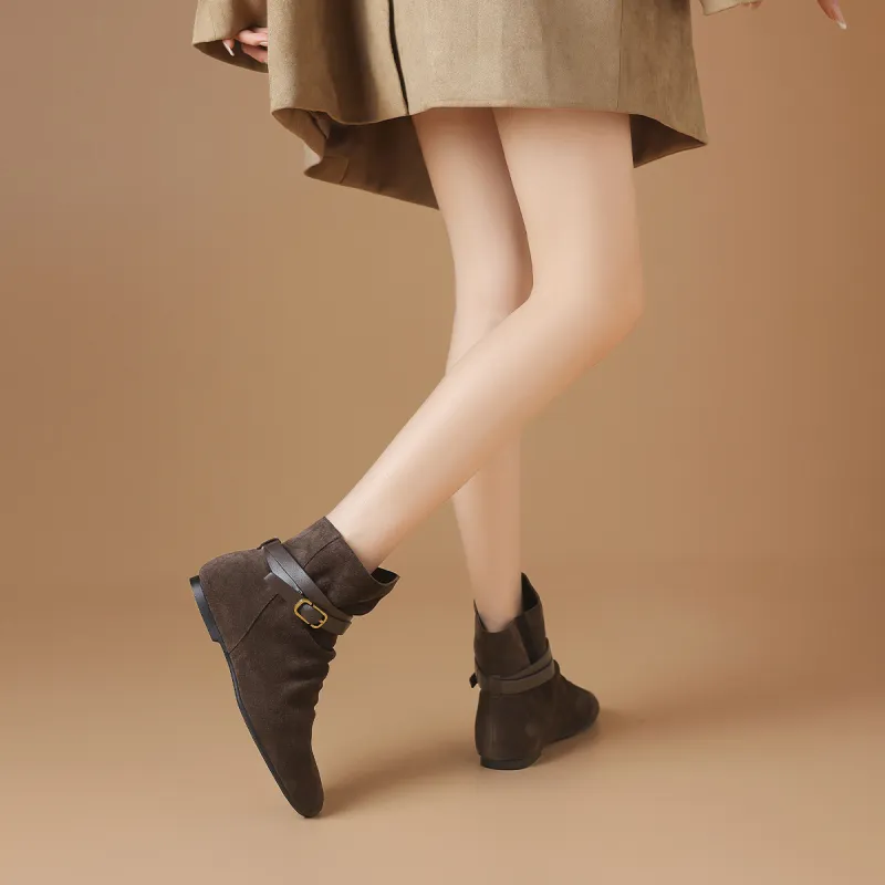 BOERDIQI Ankle Boots 0.7cm Women's-10