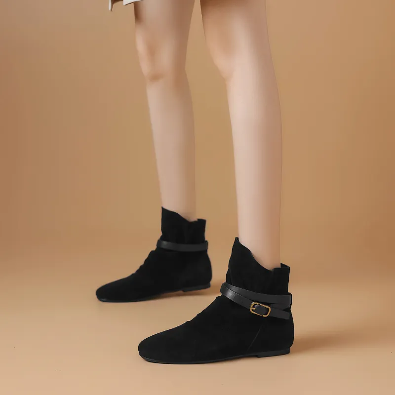 BOERDIQI Ankle Boots 0.7cm Women's-4