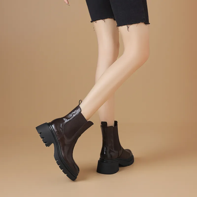 BOERDIQI Crew Chelsea Boots 4.5cm Women's-8