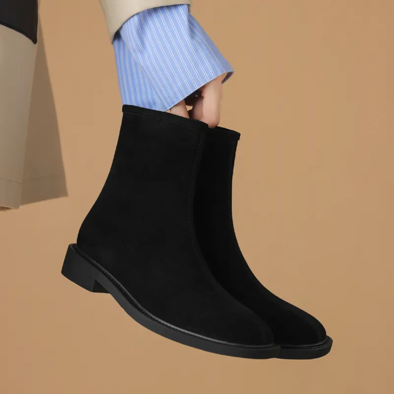 BOERDIQI Ankle Boots Women's Black/Brown-6
