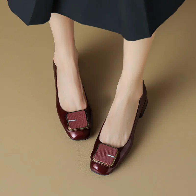 BOERDIQI Chunky Heel High Heels 3.2cm Women's-20