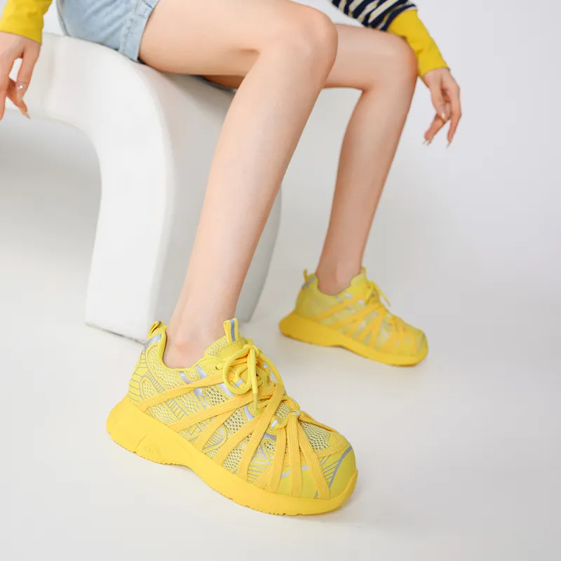 BOERDIQI Lightweight And Breathable Low Top Chunky Sneakers Women's-25