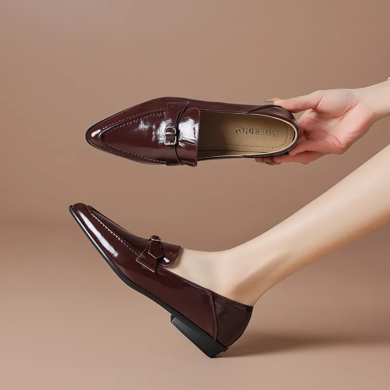 BOERDIQI Loafers Women's Black/Burgundy-12