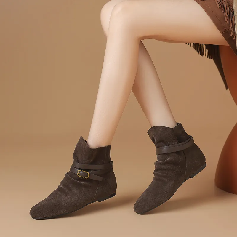 BOERDIQI Ankle Boots 0.7cm Women's-9