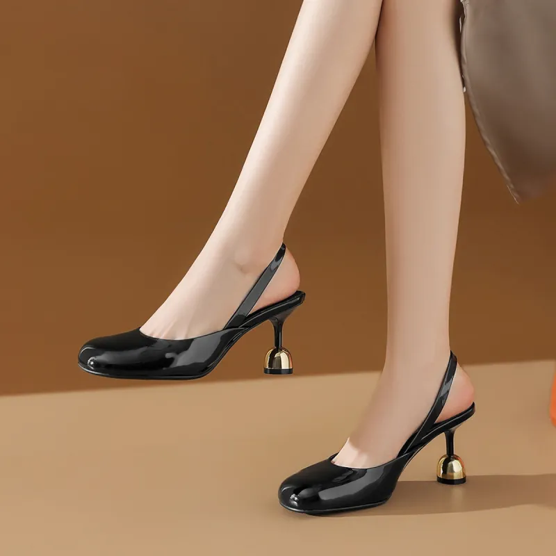 BOERDIQI Flared Heel High Heels 8cm Women's-8