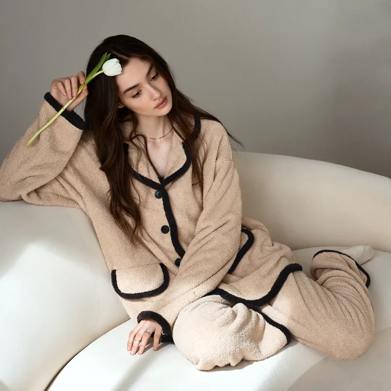 Meonsill Pajama Set Women's Apricot-1