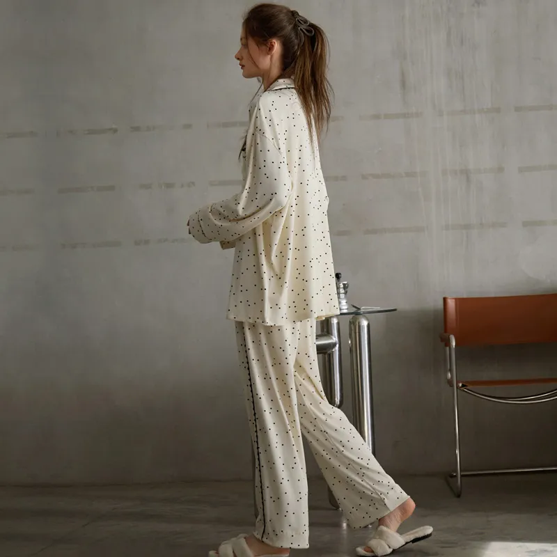 Meonsill Pajama Set Women's Apricot-2