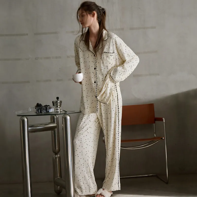 Meonsill Pajama Set Women's Apricot-5