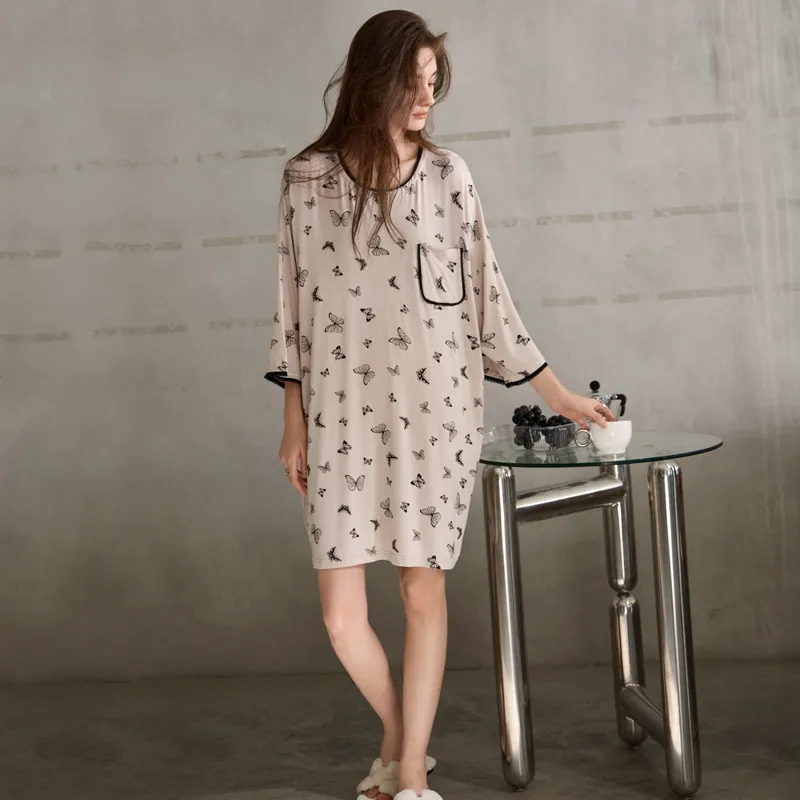 Meonsill Nightgown Women's Flesh Pink-1