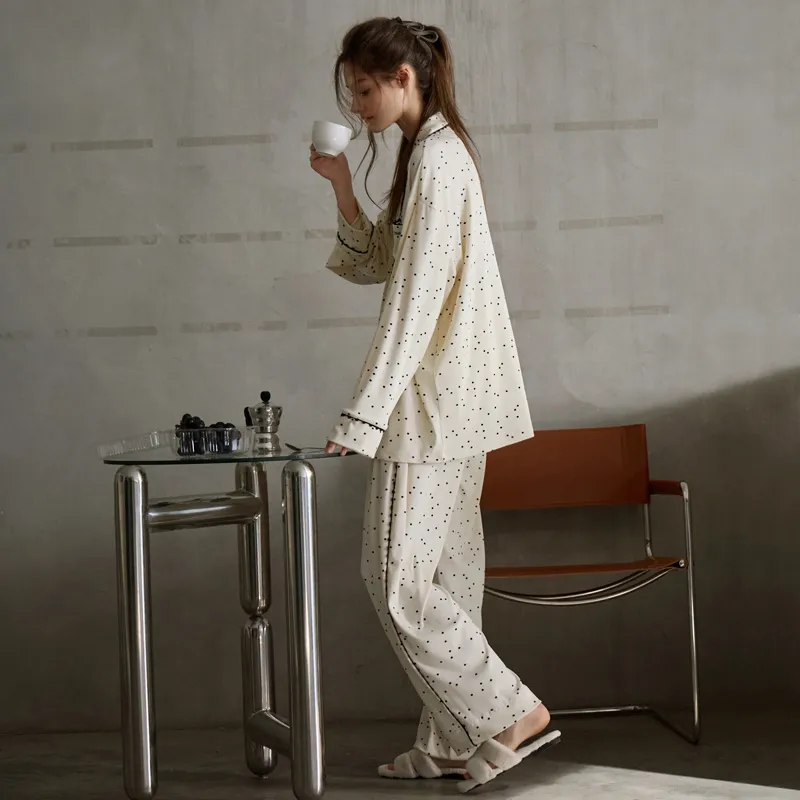 Meonsill Pajama Set Women's Apricot-4