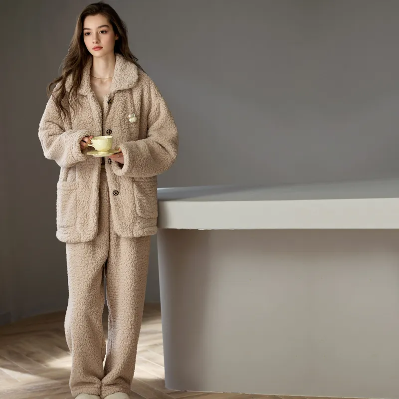 Meonsill Pajama Set Women's Cinnamon-5