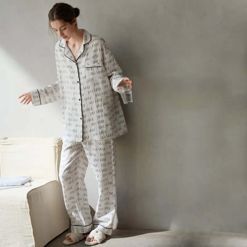 Meonsill Pajama Set Women's White-3
