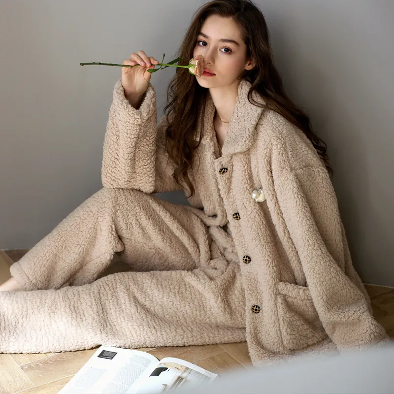Meonsill Pajama Set Women's Cinnamon-2