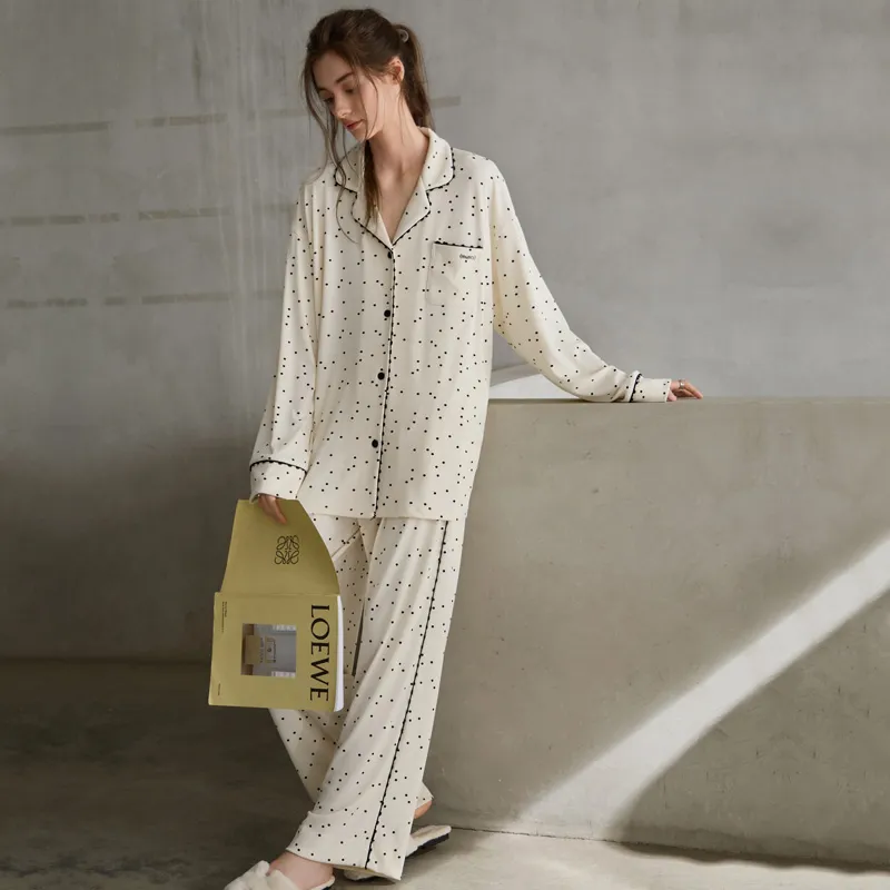 Meonsill Pajama Set Women's Apricot-7