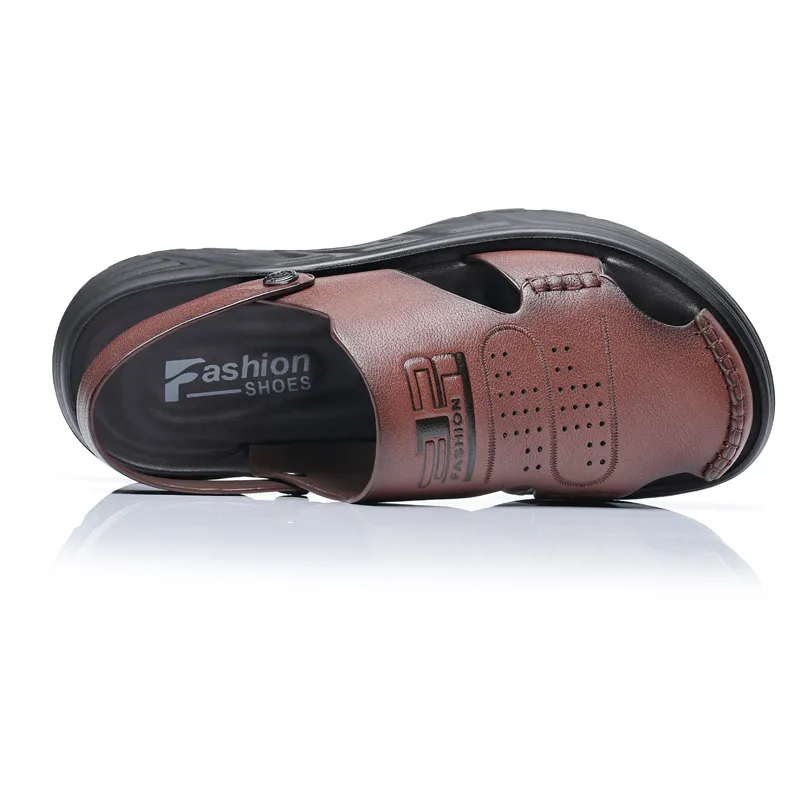 KACHILANG Beach Sandals Men Black-7