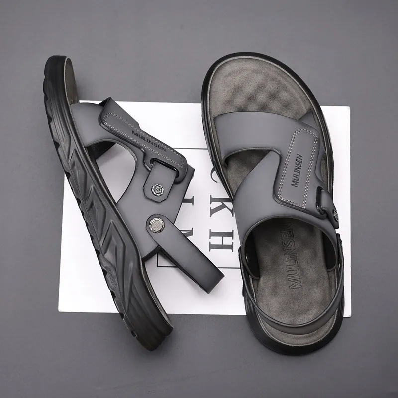 KACHILANG Beach Sandals Men Black-2