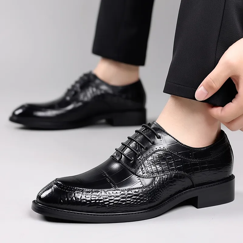 KACHILANG Dress Shoes Men Low Top-4