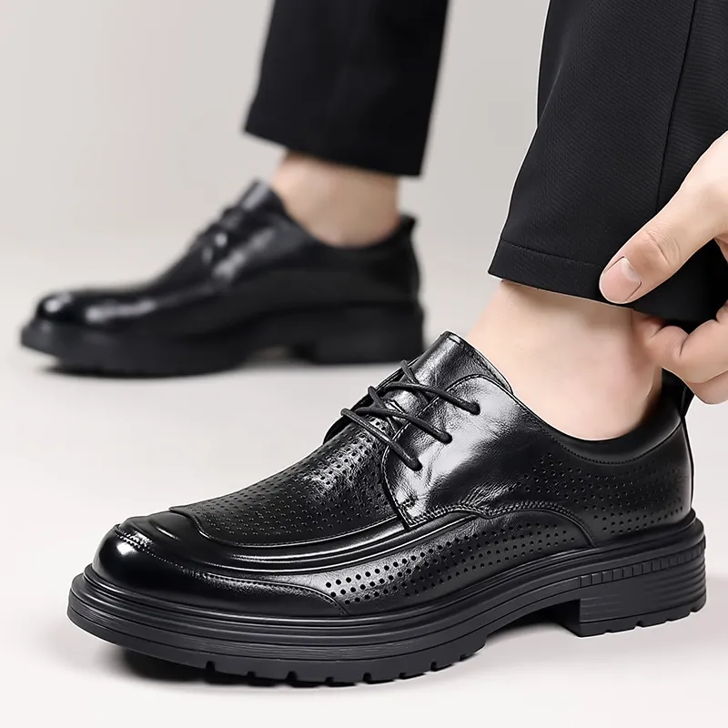 KACHILANG Men's Casual Shoes Men's Black-5