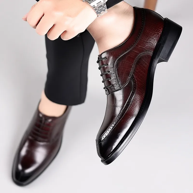 KACHILANG Dress Shoes Men Low Top-9