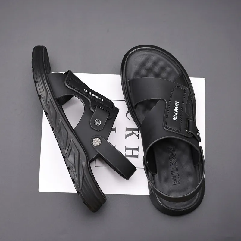 KACHILANG Beach Sandals Men Black-9