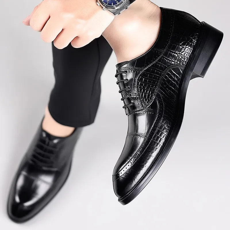 KACHILANG Dress Shoes Men Low Top-3