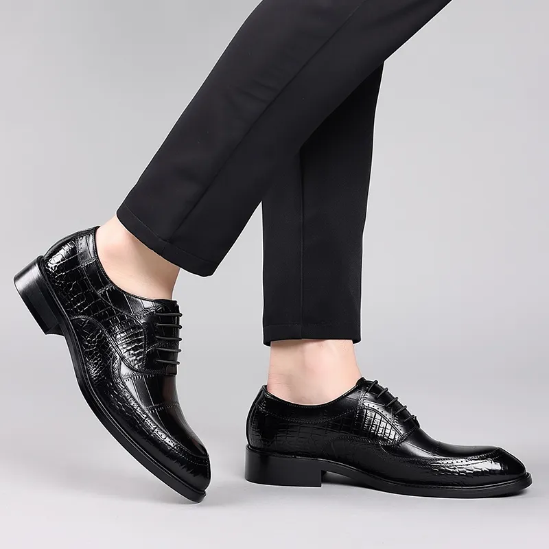 KACHILANG Dress Shoes Men Low Top-5