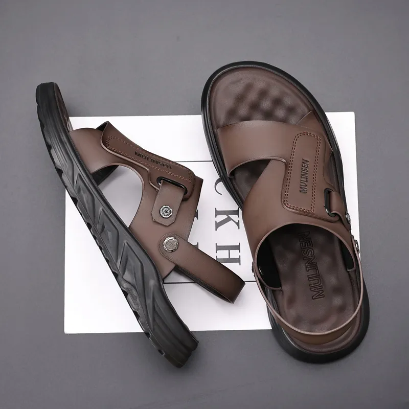 KACHILANG Beach Sandals Men Black-13