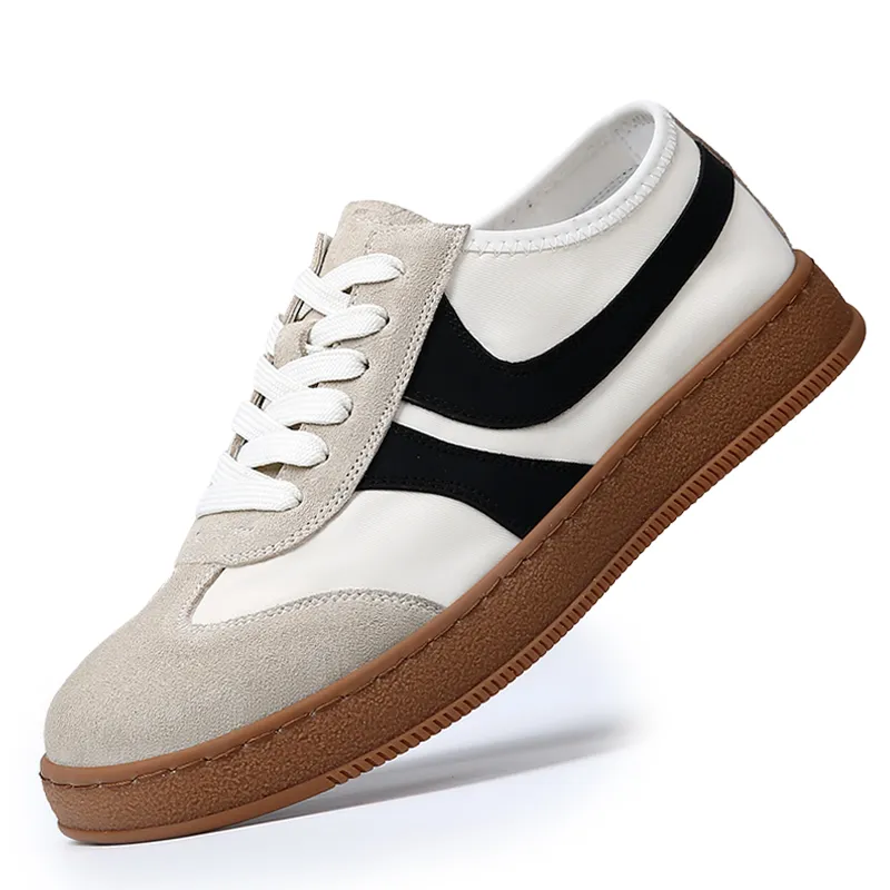 KACHILANG Low Top Skateboard Shoes Men's White-1
