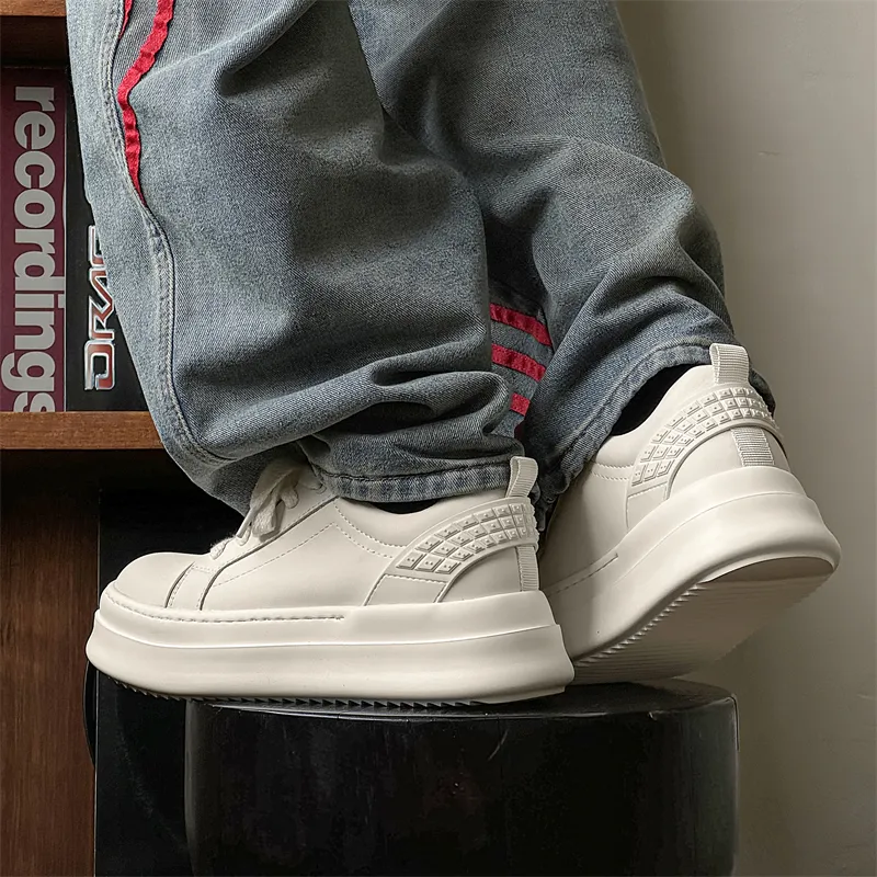 KACHILANG Slip Resistant Low Top Skateboard Shoes Men's-8