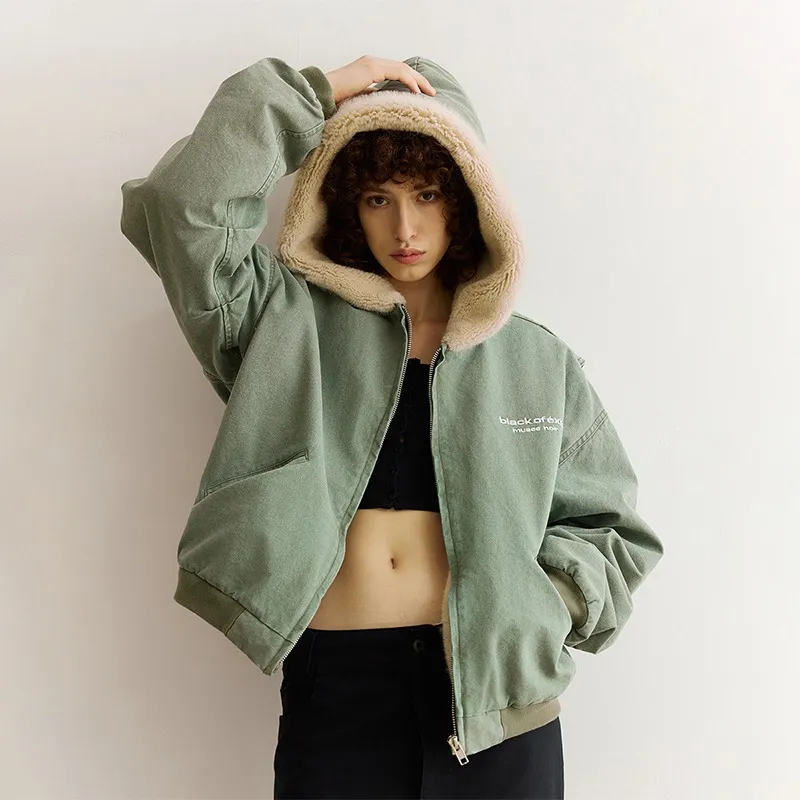 BLACK OF EXIT Jackets Coats Unisex Army Green-3