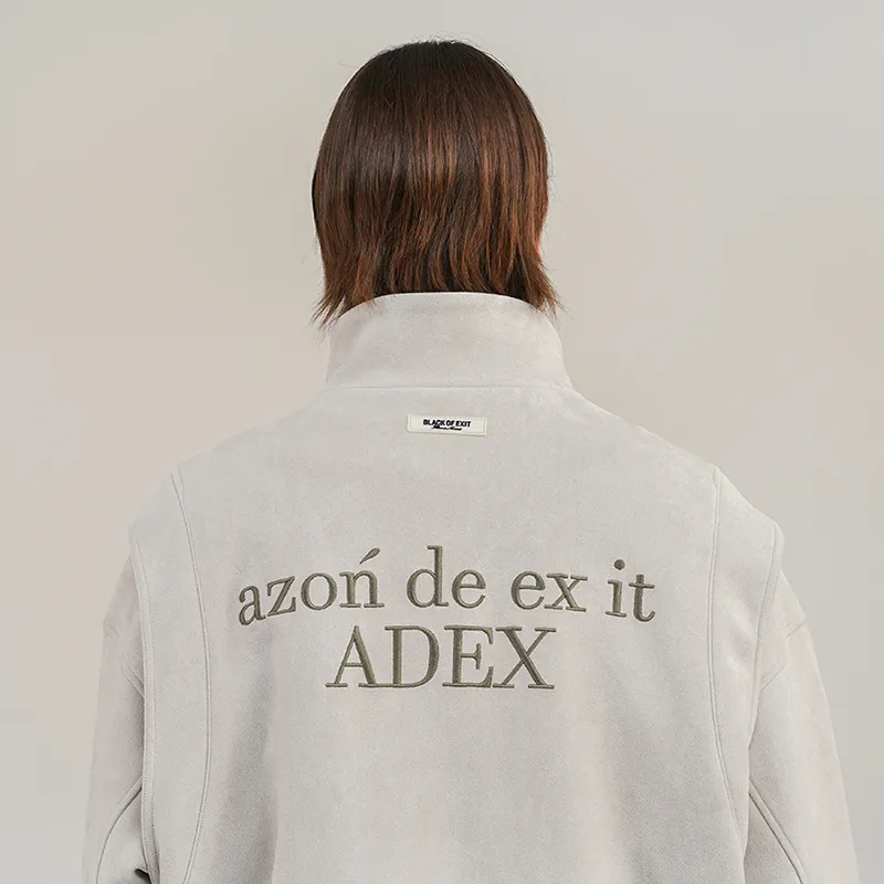 BLACK OF EXIT Jackets Unisex Light Grey, Padded-4
