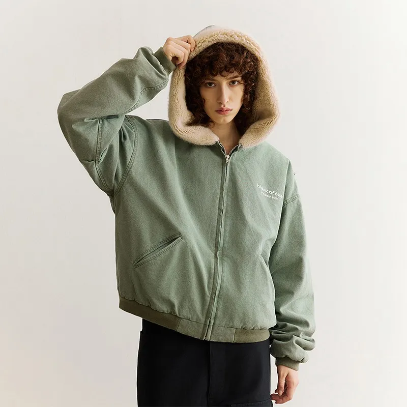 BLACK OF EXIT Jackets Coats Unisex Army Green-4