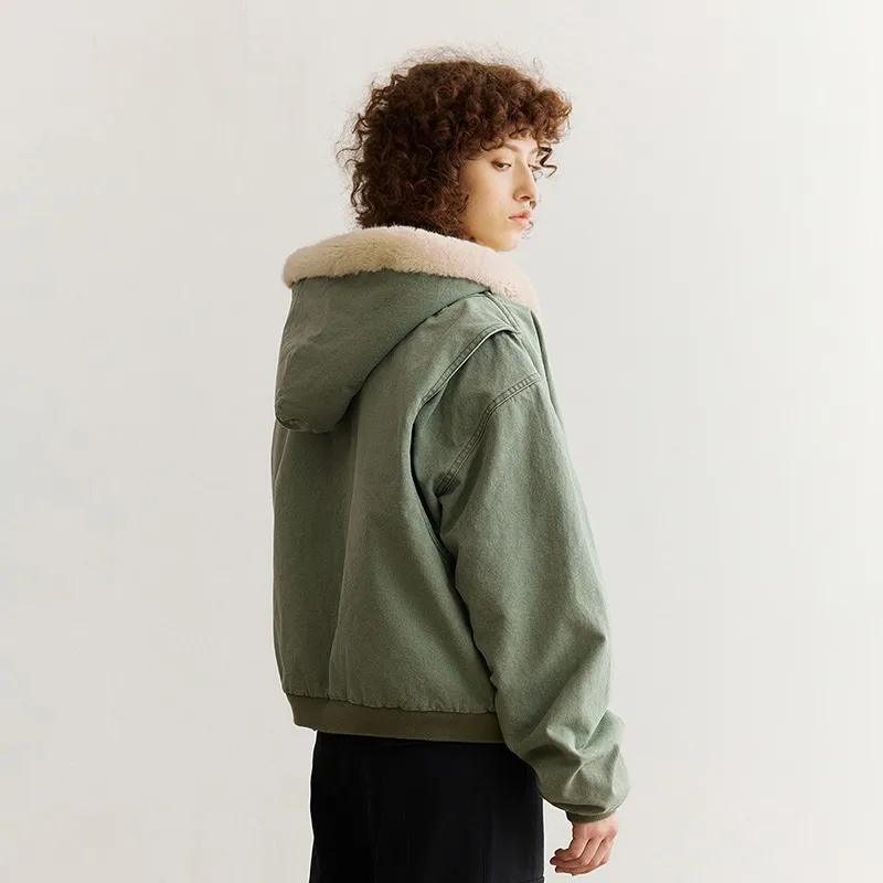 BLACK OF EXIT Jackets Coats Unisex Army Green-5