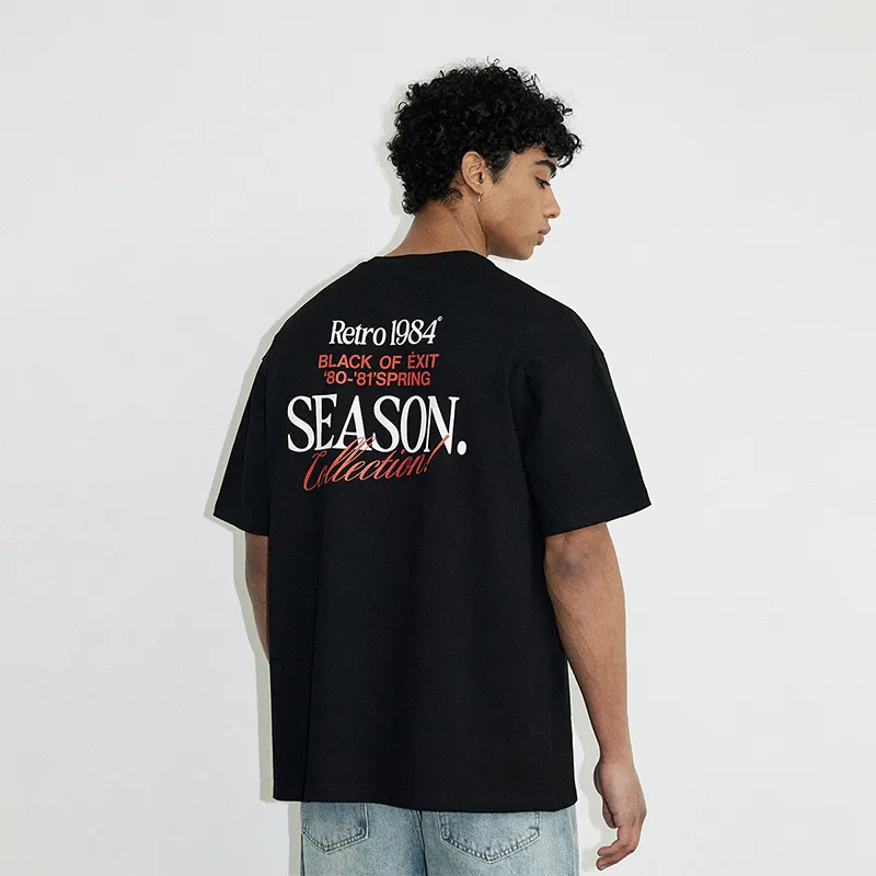 BLACK OF EXIT Drop Shoulder Sleeve T Shirt Unisex-7