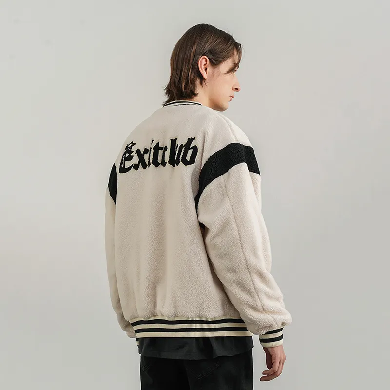 BLACK OF EXIT Velvet Jackets Unisex Apricot-2
