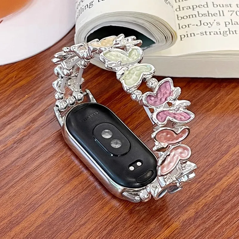 Akkerds Xiaomi Red Beige Compatibility Watch Band 130mm Metal-9