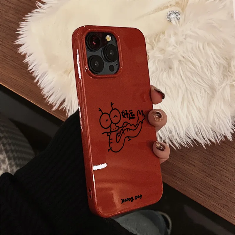 Akkerds TPU Material Blessing Dragon Celebration Phone Cases Compatibility Iphone15/14/13proma-6
