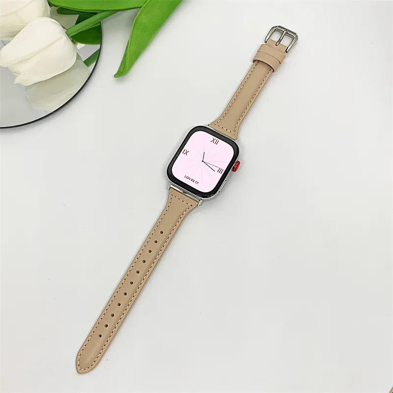 Akkerds Huawei Compatibility Watch Band Genuine Leather Material-5