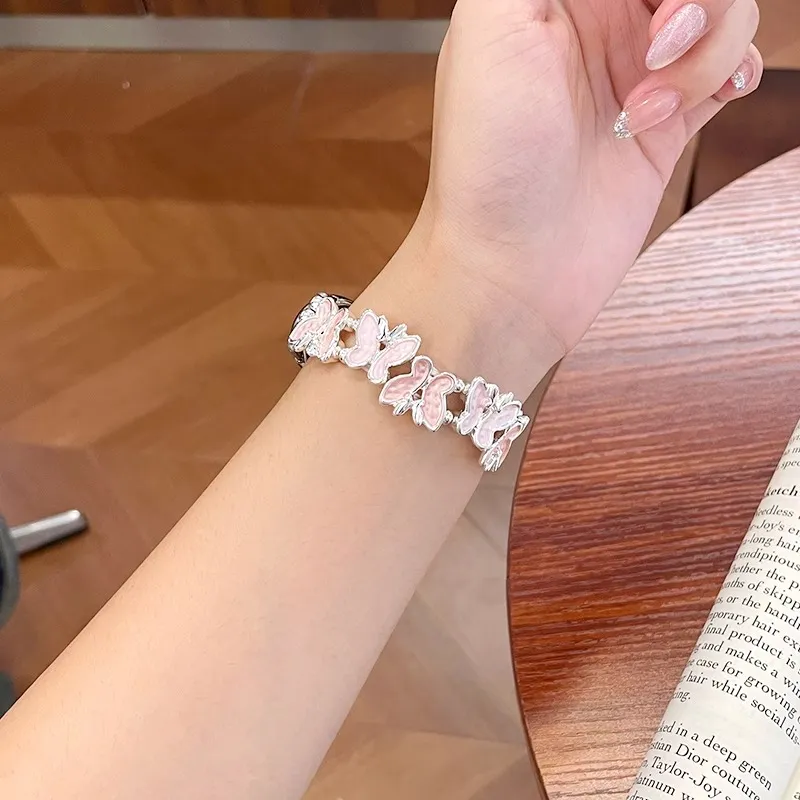 Akkerds Xiaomi Red Beige Compatibility Watch Band 130mm Metal-13