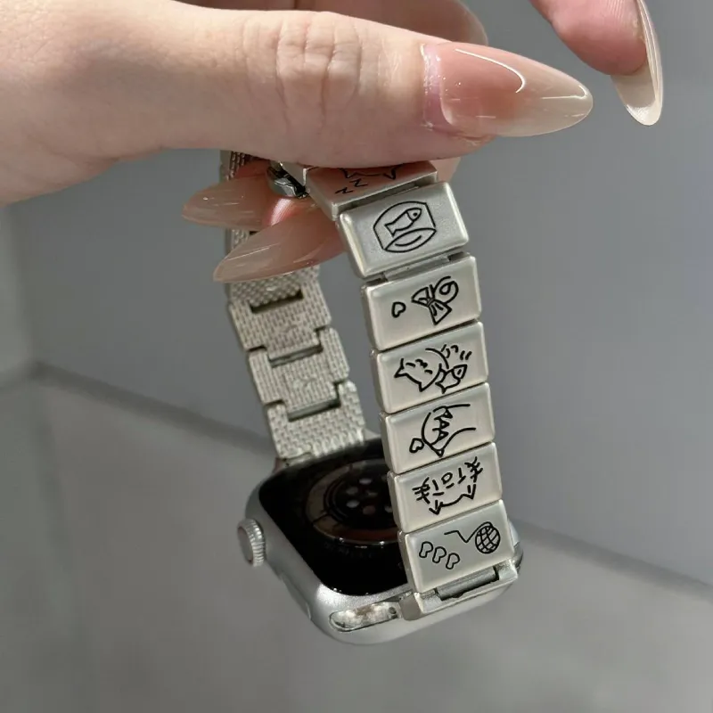 Akkerds Apple Compatibility Watch Band 170mm Metal-3