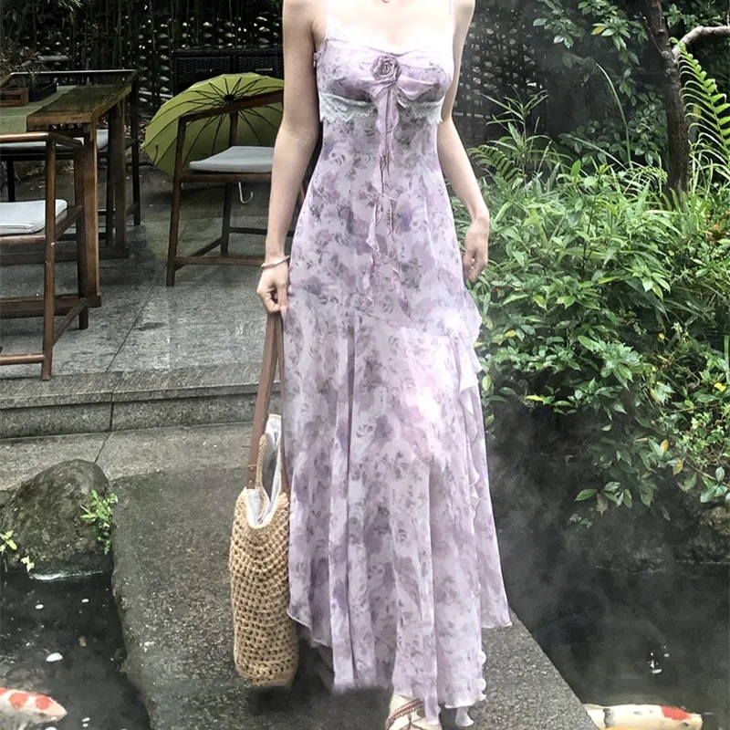 MOONCORE Slip Dress Women's Light Purple-2