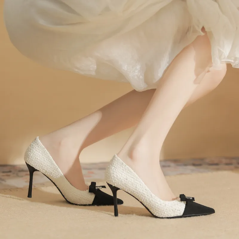 Ainer-cat Slim Heel High Heels 8cm Women's-3