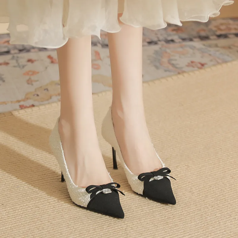 Ainer-cat Slim Heel High Heels 8cm Women's-6