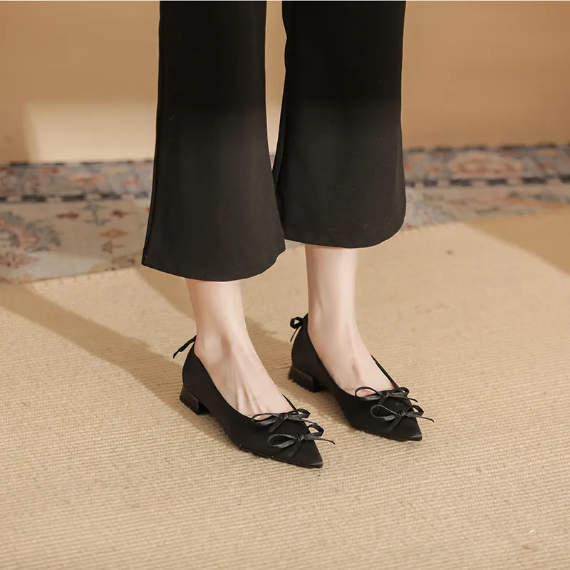 Ainer cat Chunky Heel High Heels 2cm Women's-4