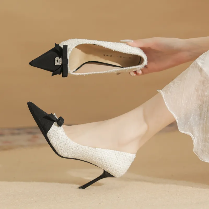 Ainer-cat Slim Heel High Heels 8cm Women's-2