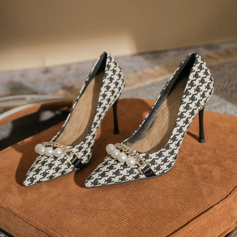 Ainer-cat Slim Heel High Heels 7cm Women's-4