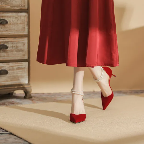 Ainer-cat Slim Heel High Heels 8cm Women's-14